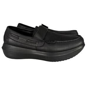 Kybun Chur20 Black Loafers sz 10.5 mens Italian classic premium leather slip on